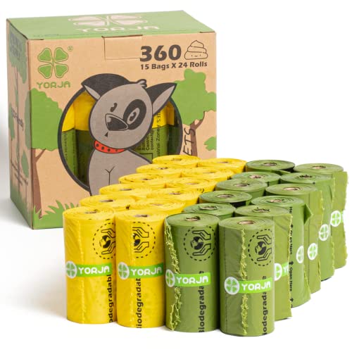 Dog Poop Bags Rolls with OK biobased Certified (1 Count (Pack of 360))