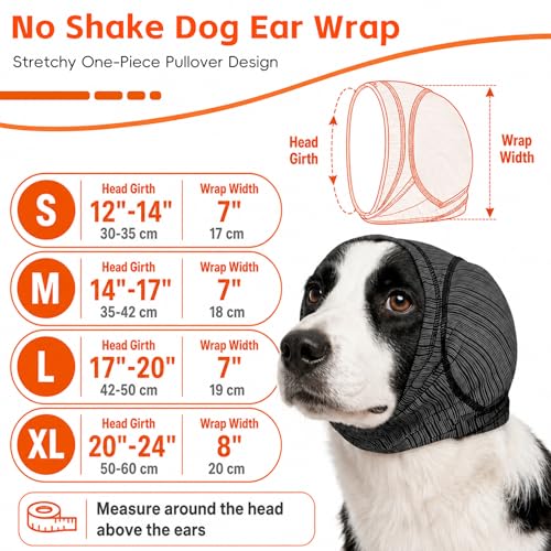 Dog Ear Muffs (Grey / Large(Head Circle:17"-20"))