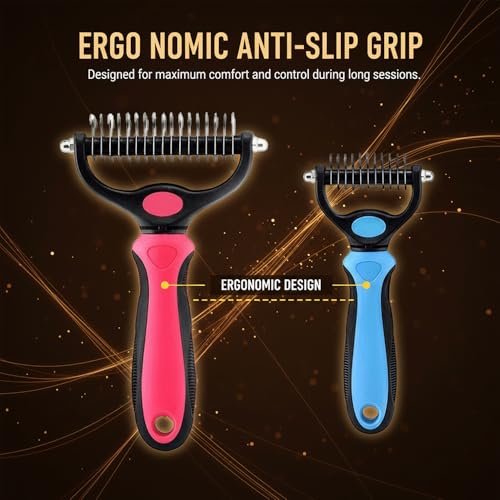 Dematting Comb for Dogs and Cats (Pink L)
