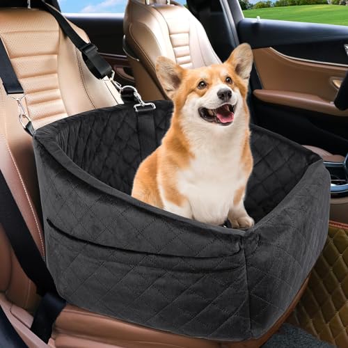 Dog Car Seat for Small Medium Dogs (Black)