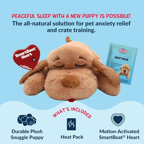 Snuggle Puppy Heartbeat Toy (Large Breed Biscuit / 1 Count (Pack of 1))