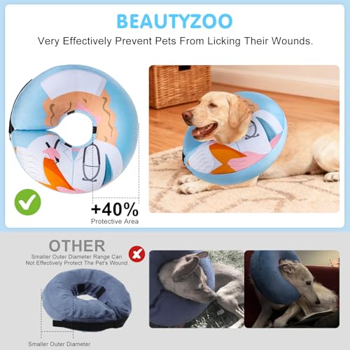 Dog Cone Collar Alternative After Surgery (Nurse / L(Neck:16"-18"))
