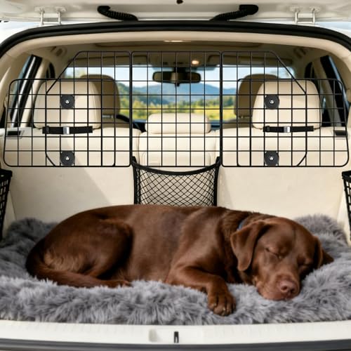 Dog Car Barrier for SUVs (64.5 Inch [Triple Folding])