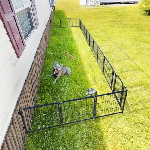 Rollick Dog Playpen with Fence (Black / 24"H)