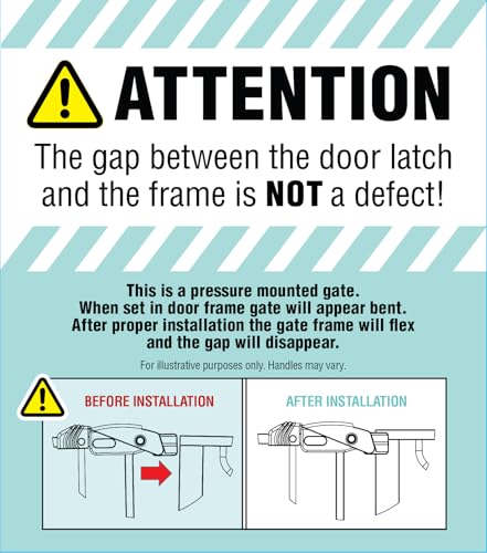 36" Extra Tall and Wide Baby Gate (White / 29-49"W x 36"H)