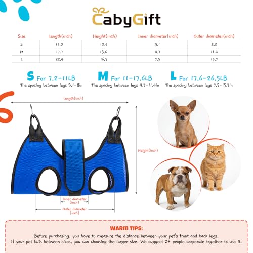 Dog Grooming Hammock Harness (S)