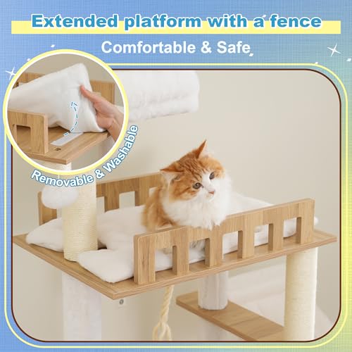 Wooden Cat Tree (White Oak)