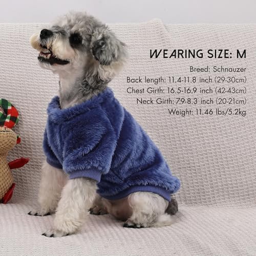 3 Pack Dog Sweater Clothes for Small Dogs Girls Boys Christmas (Grey+Blue+Navy / XL)
