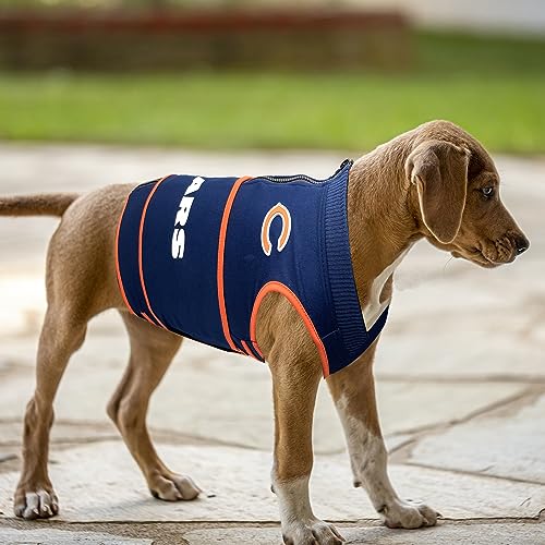 NFL CHICAGO BEARS Dog Anxiety Shirt Calming Soothing Solution Vest (Chicago Bears / Extra Small)