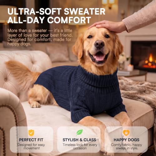 XL Dog Sweater (X-Large / Dark Navy)