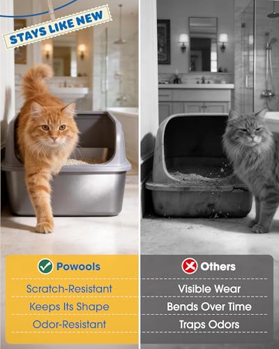 Stainless Steel Cat Litter Box (XXL (1 Pack) / Grey)