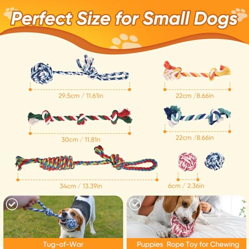Dog Rope Toys 7 Pack (Small)