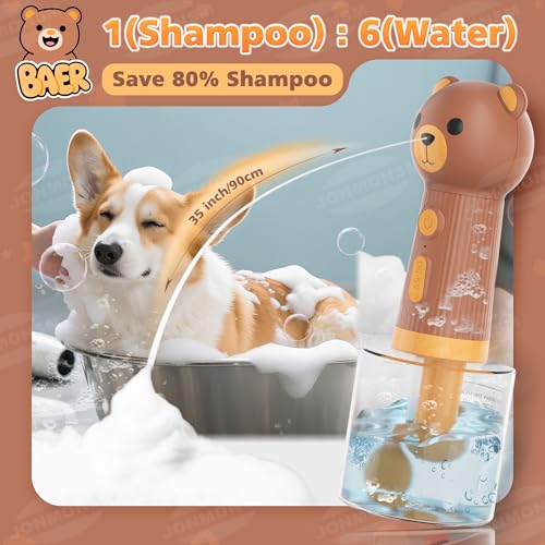 Dog Shampoo Foamer with Brush (400ml Bear)