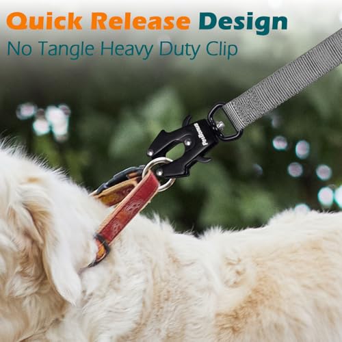 Heavy Duty Tactical Dog Leash (Grey)