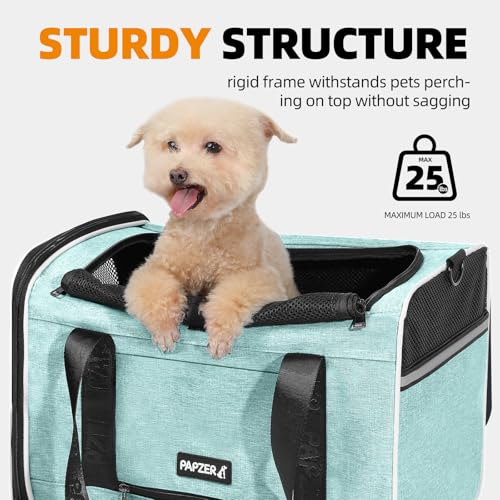 Cat Carrier for Travel (Teal / 18.0"L x 11.0"W x 11.0"H)