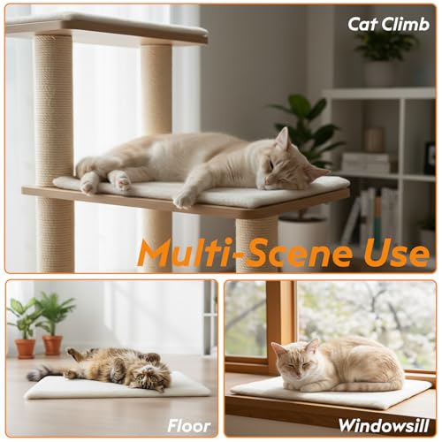 Self Warming Cat Bed (Ivory / 24" X 18")