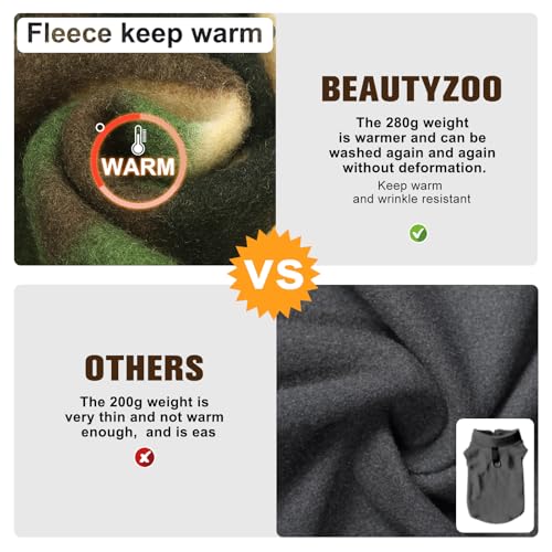 Dog Fleece Vest Sweater Winter Jacket for Small Medium Dogs (Medium / CAMO)