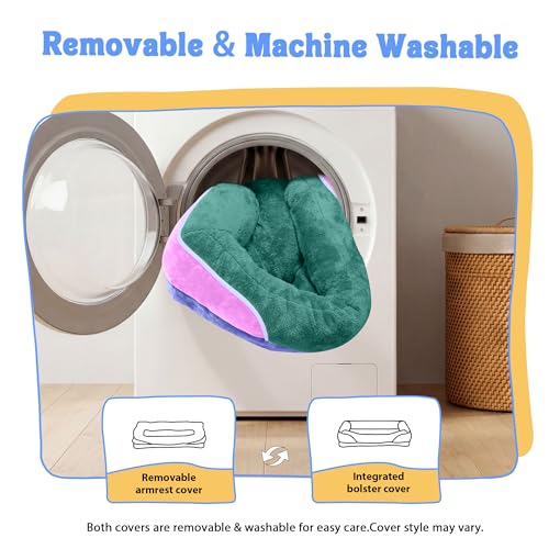 Orthopedic Washable XXL Dog Bed for Extra Large Dogs (Green / 45"L x 35"W x 7.5"Th)