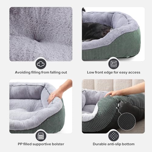 Large Dog Beds Large Sized (L (35"x25"x9") / Green)