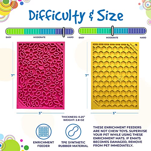 Flower Power & Honeycomb eMat Bundle (Pink Flower Power & Yellow Honeycomb / Small)