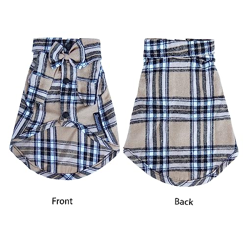 Pet Shirt Clothes for Dogs and Cats (Khaki / Large)