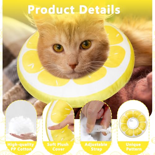 Cat Cone Collar Soft (Lemon / Large)