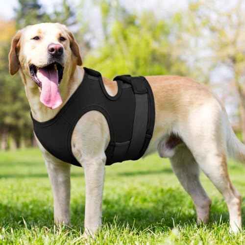 Breathable Dog Anxiety Vest (Black / Large (Chest: 29.1"/74cm))