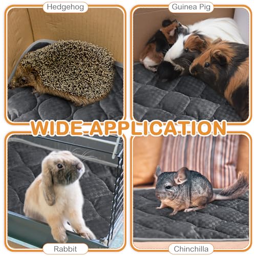 4 Pack Self Warming Cat Mat Self Heating Cat Pad Warm Thermal Pet Bed Washable Dog Crate Pad Body Heat Dog Bed Mat Blanket Non Slip Bottom for Outdoor Indoor Pets (16 x 20 Inch / Grey)