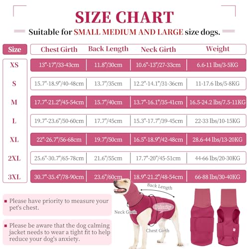Breathable Dog Anxiety Jacket (3XL / RoseRed)
