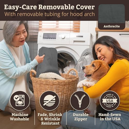 Rectangle Cozy Cave Dog Bed (Anthracite / Medium)