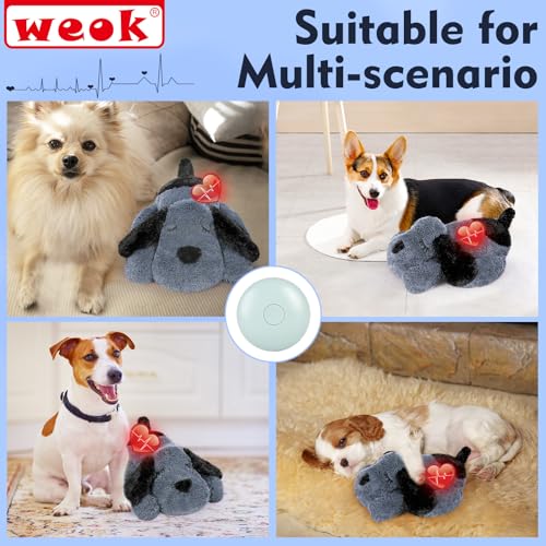 Heartbeat Dog Toy for Puppy (dark grey)