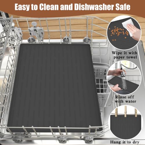 24"x16" Large Dog Food Mat (Dark Green / 24"L x 16"W)