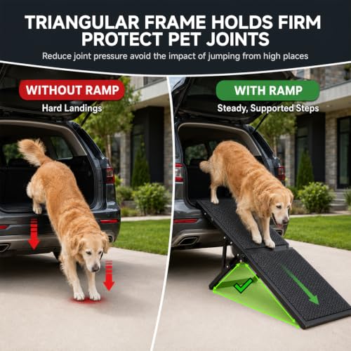 Dog Ramp for Car (Large-49.4"L x 16.1"W)