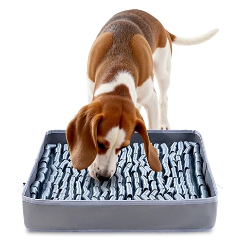 Snuffle Mat for Dogs (Silver / 17" X 15")