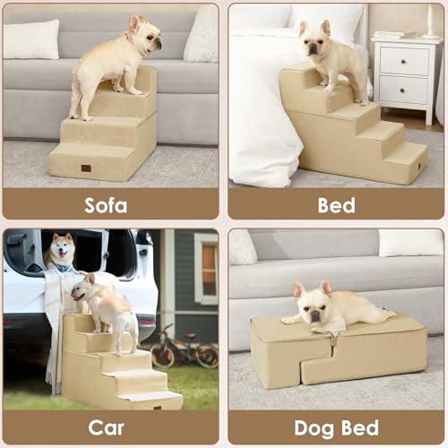 Dog Stairs for High Bed 22.5" H (Graige / Standard 15.7" x 30" x 22.5")