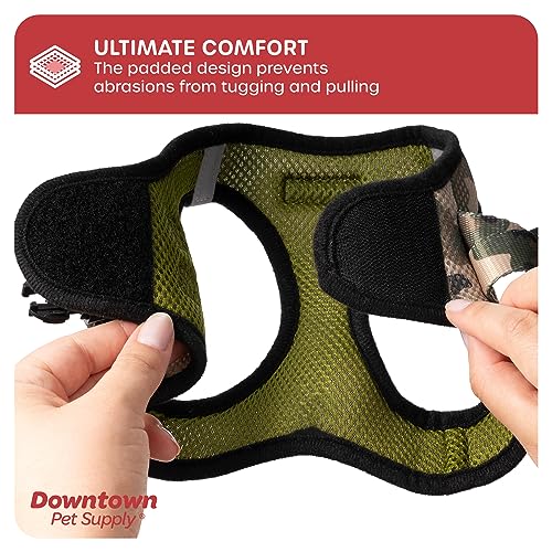 Step in Dog Harness for Small Dogs No Pull (Medium / Camo Green)