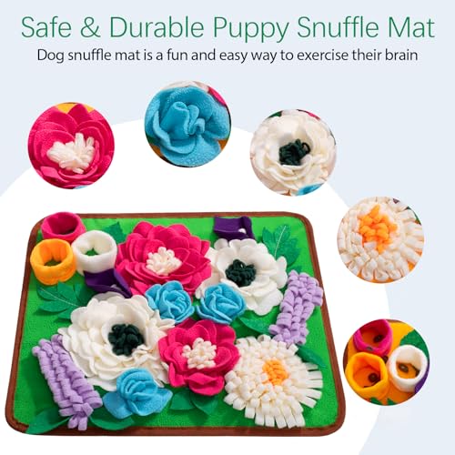 Snuffle Mat for Dogs Pet Treats Feeding Mat for Small (Green)