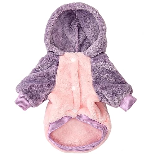 Dog Hooded Sweater (Pink body / Large)