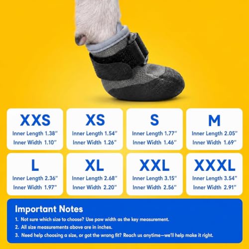 4 Pack Soft Upper & Flexible Sole Dog Summer Shoes for Hot Pavement (Gray / XXL)
