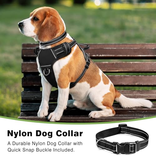 Dog Harness No Pull (Medium / Black)