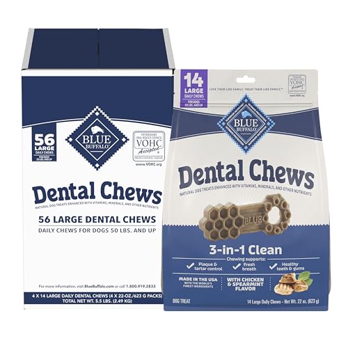 Large Dental Chews Bundle (1.38 Pound (Pack of 4))