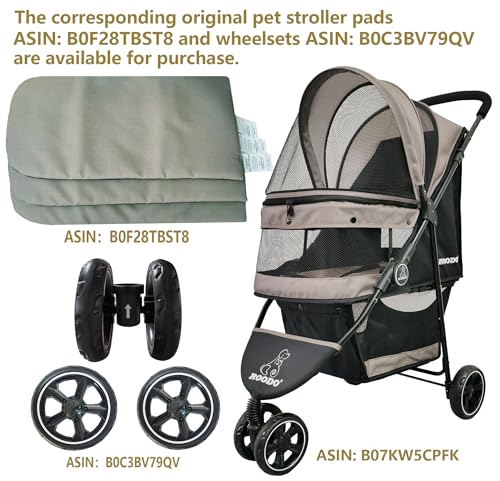 Escort 3 Wheel Dog Cat Pet Stroller for Small (Grey / 33x37 Inch (Pack of 1))