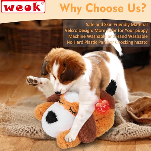 Heartbeat Puppy for Dogs (medium brown and white)