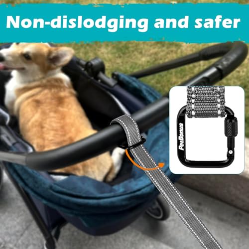Dog Leash Wrist Strap with Lockable Clip for Dog Retractable Leash (Grey / 1 Pack)