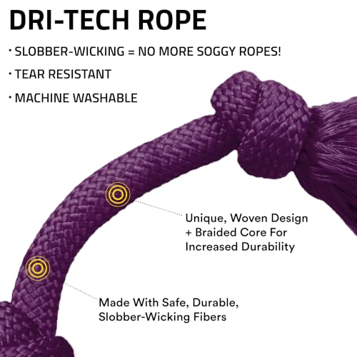 Tug Rope Dog Toys for Small Dogs (Small (VALUE 2-Pack) / Bacon)