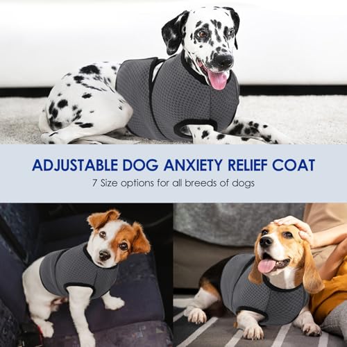 Dog Anxiety Calming Vest (Grey / X-Large)