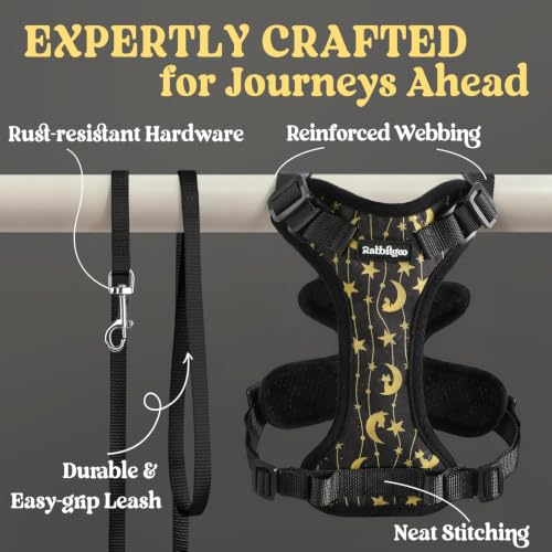 Cat Harness and Leash Set (S / Lunar Prowl)
