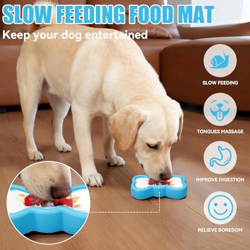 Lick Mat for Dogs (S / A-Light blue)