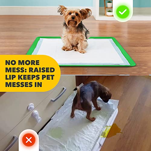 TidyFriend Travel Friendly Dog Pee Pad Holder Fits Up to 24” x 24” Wee Wee Pee Pads (Green / 1 Pack)