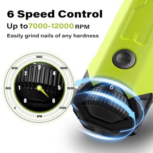 6 Speed Dog Nail Grinder (Green)